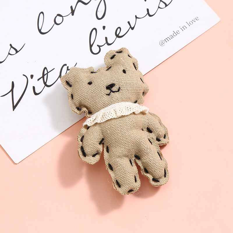 Korean-style linen thread rabbit and bear patch hair accessories, accessories, shoes and socks, accessories, mobile phones, bags and pendants detail image 3
