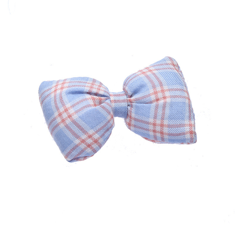 Wholesale of Korean-style cotton and linen checkered pure cotton waist bags, bows, children's hairpins, clothing accessories, brooches and jewelry accessories Item Picture