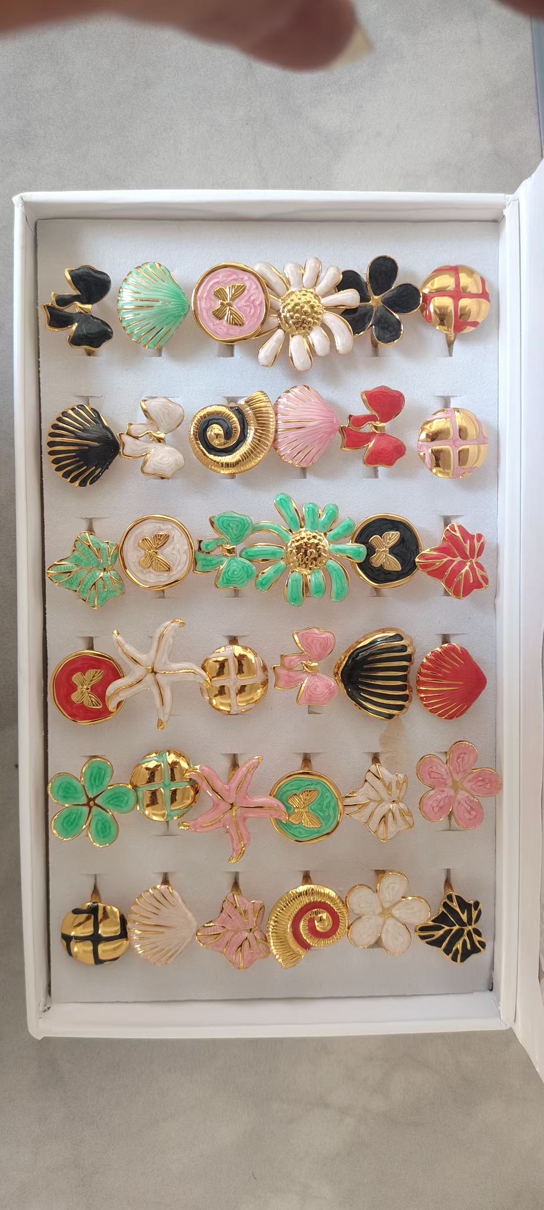 时尚饰品耳饰耳钉三对滴油款简约百搭个性耳钉耳饰品配饰潮流新品