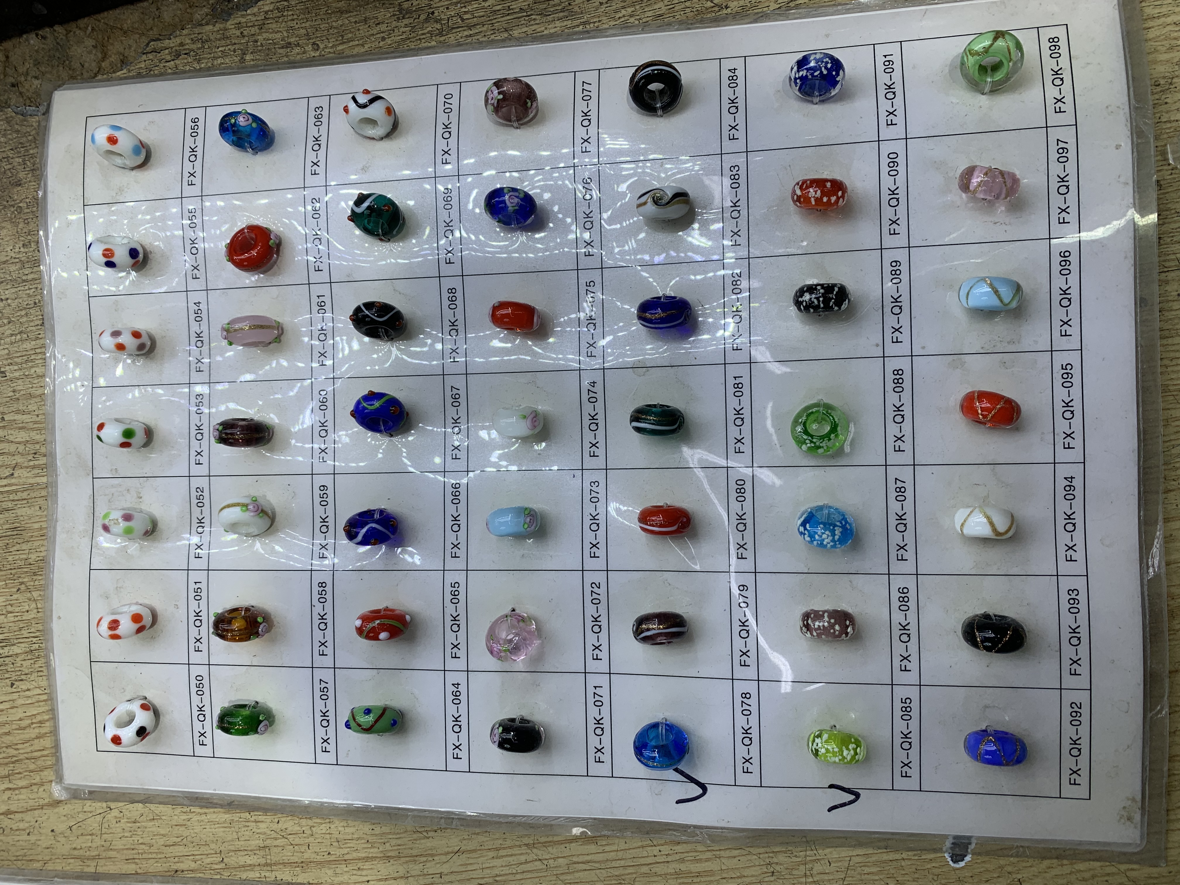 灯工琉璃潘多拉大孔珠饰品配件厂家直销欢迎光临E区2楼5531