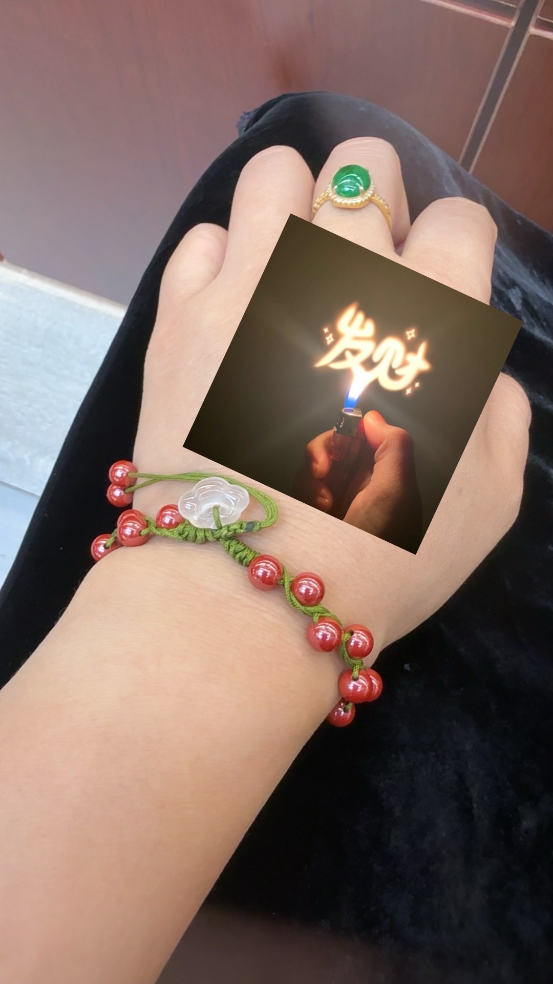 朱砂平安锁玉隋手串2025本命年帝王砂红手链七夕送女友礼物珠子详情图6