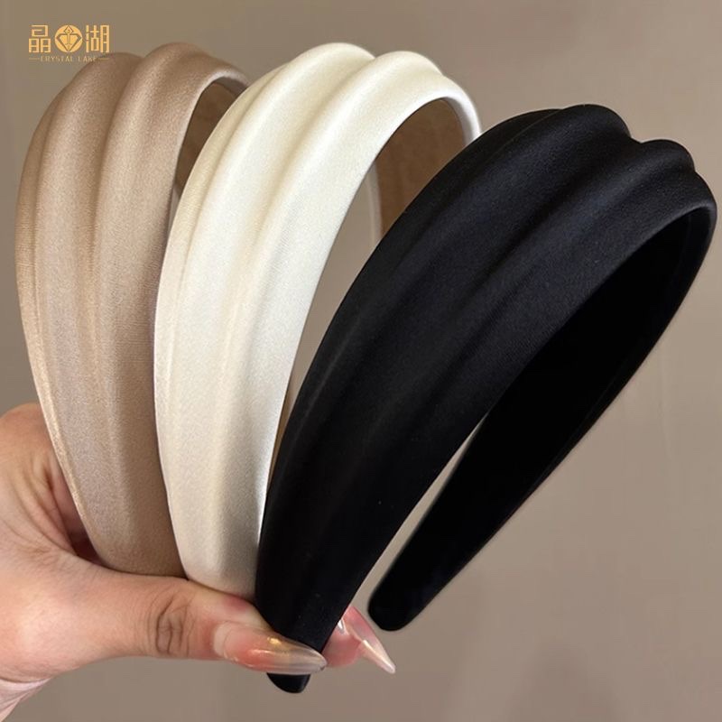 晶湖轻奢百搭时尚发箍居家日常束发神器高颅顶女神发卡外出便携款