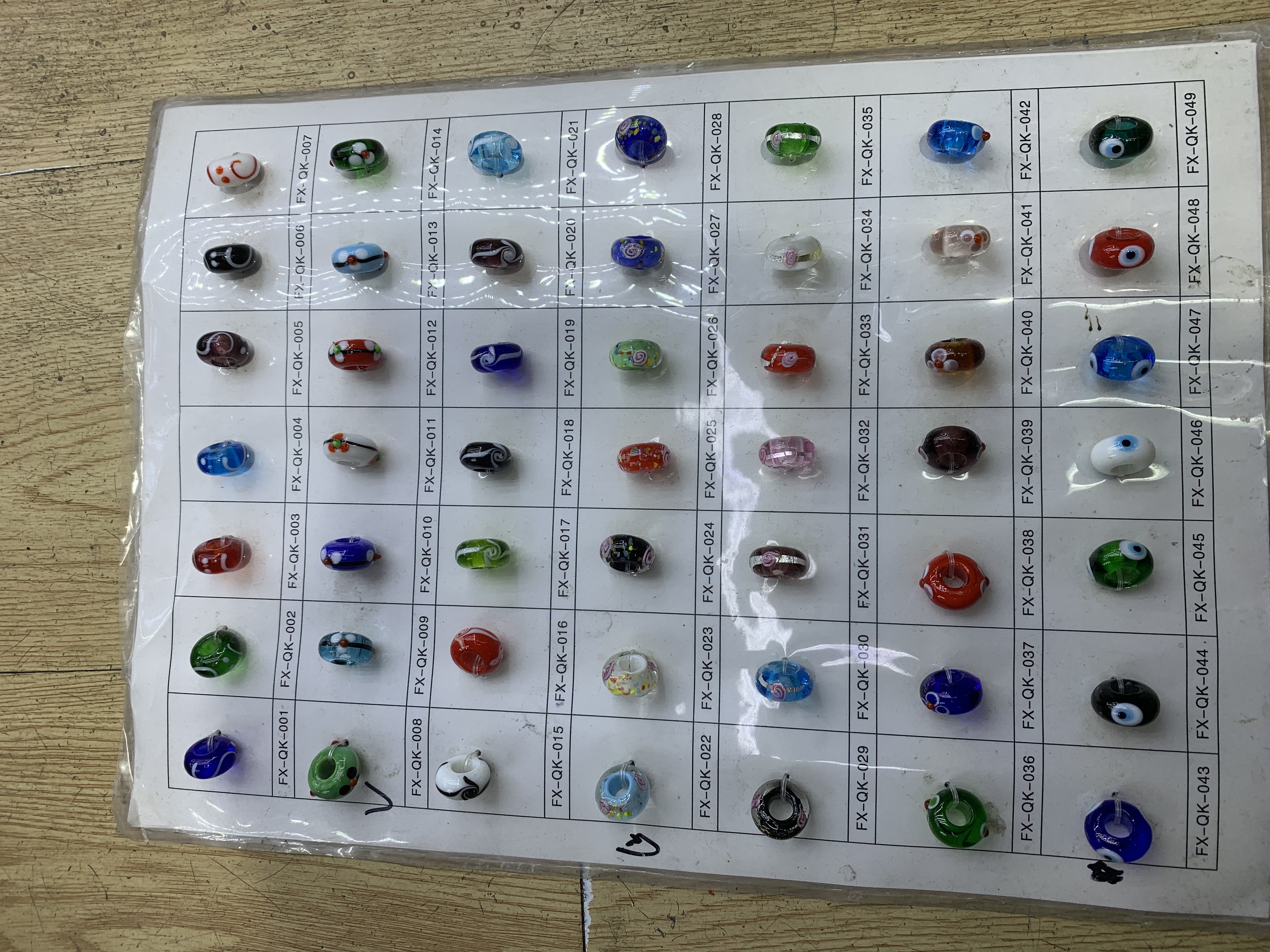 灯工琉璃潘多拉大孔珠饰品配件厂家直销欢迎光临E区2楼5531详情图4