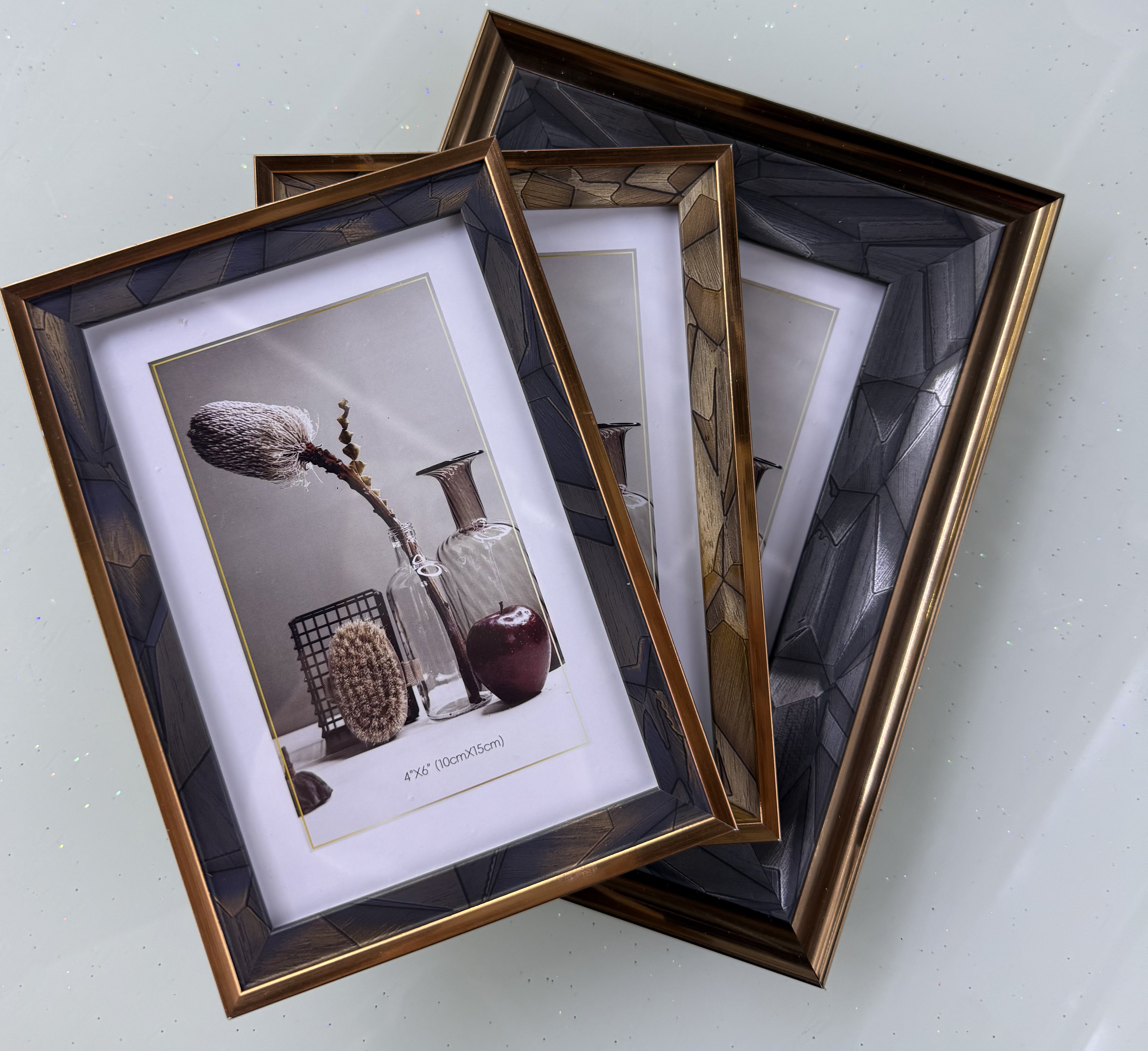 创意照片摆台亚克力相框文字仿古木纹装饰摆设多款可选