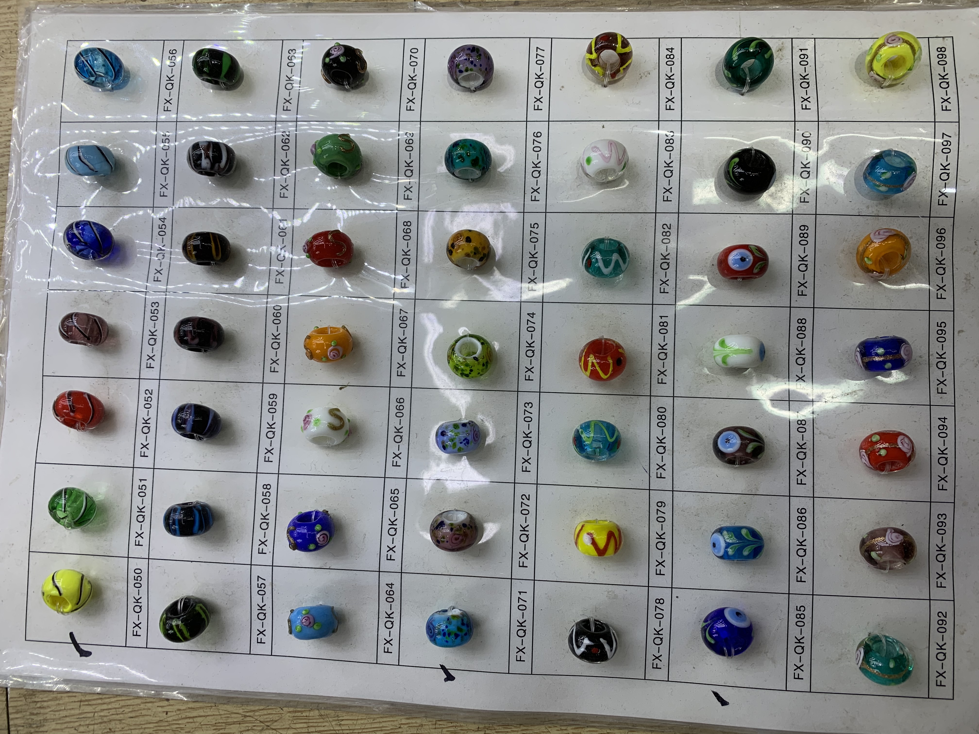 灯工琉璃潘多拉大孔珠饰品配件厂家直销欢迎光临E区2楼5531详情图5