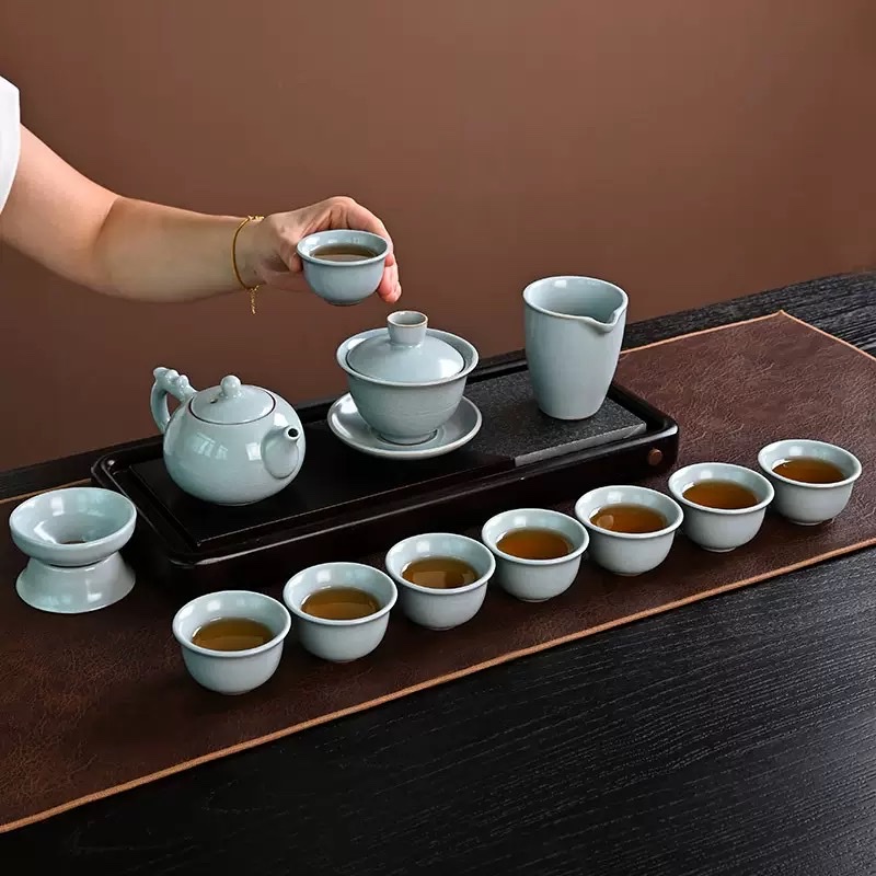 茶具套装陶瓷抹茶旅行包装便携式家用茶具套装多件套茶具用品陶瓷旅行包茶具茶具茶具套装细节图