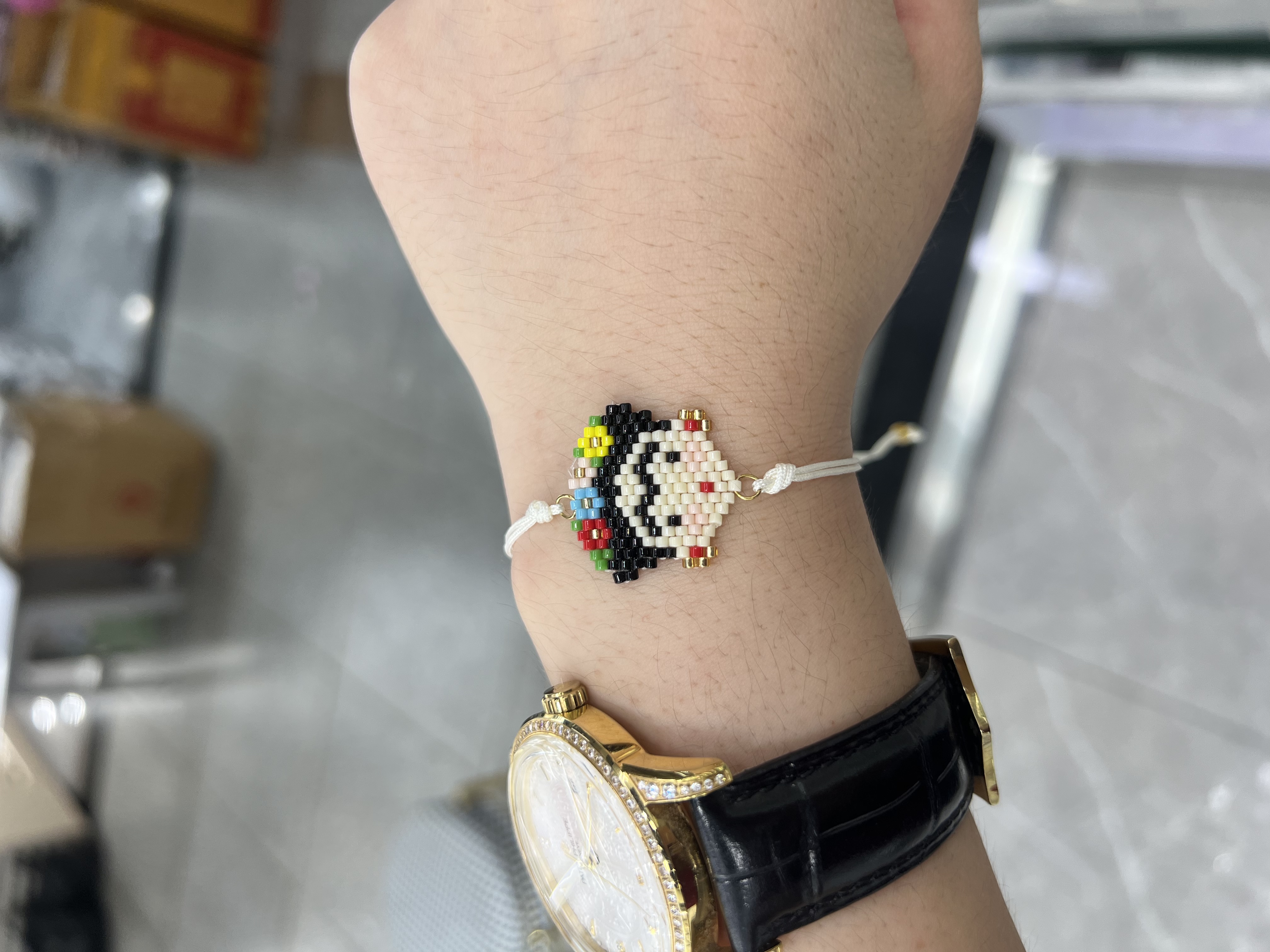 进口御幸DB古董米珠手链手串女款时尚饰品手链情侣手串手链手串配饰简约百搭款手链细节图