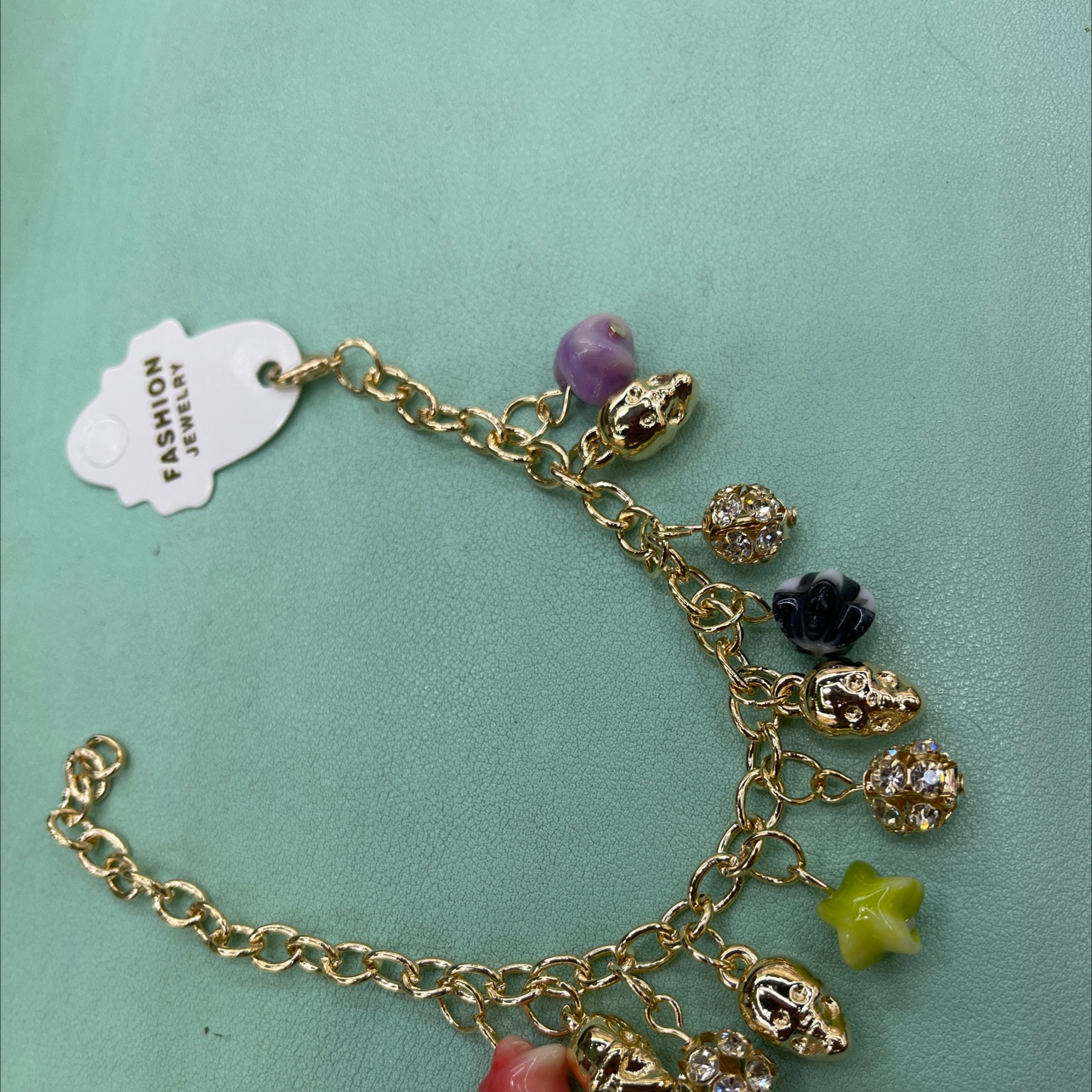 星月菩提陶瓷水晶手串文玩手链男女时尚饰品天然材质简约百搭