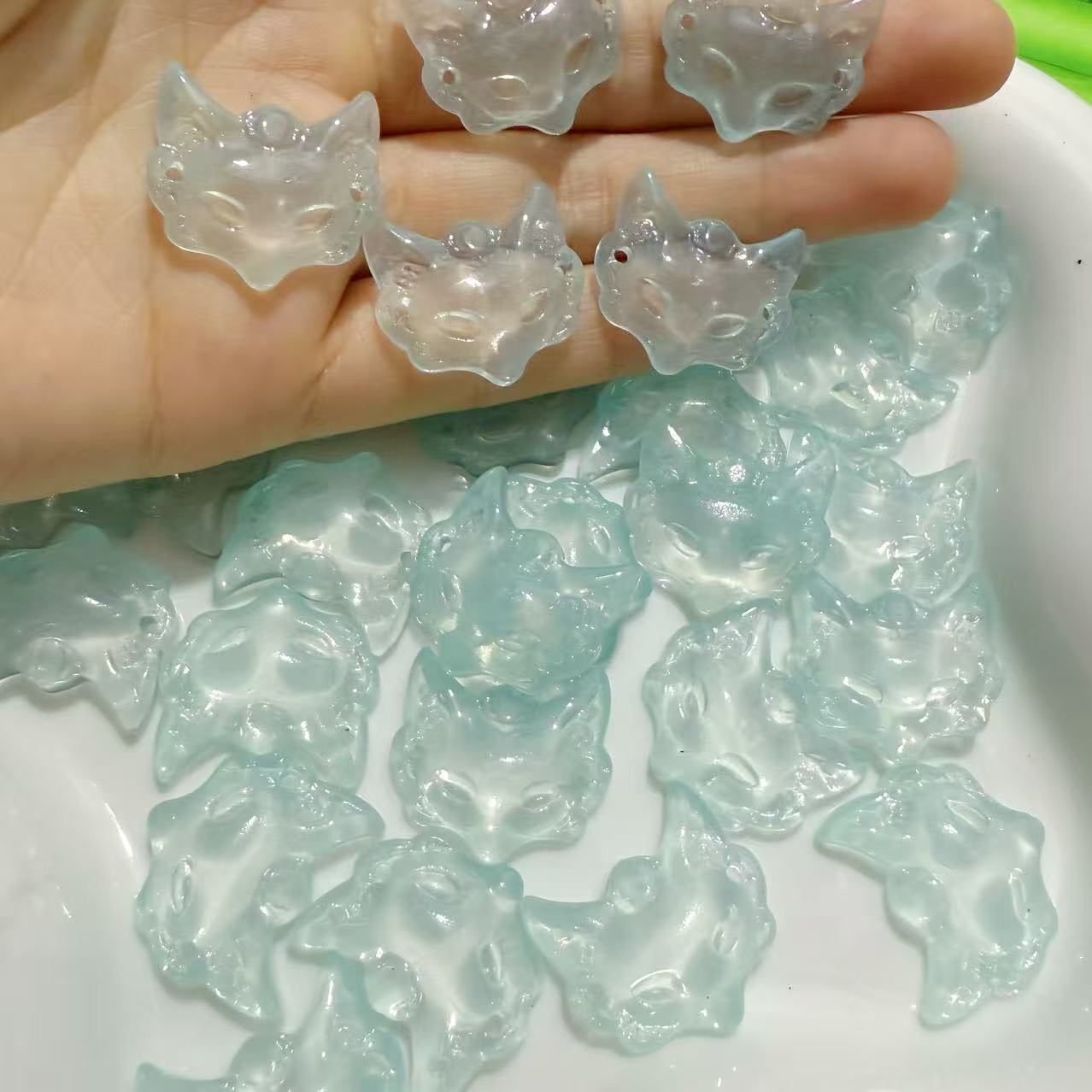 琉璃狐狸手串配件 狐狸面具diy饰品项链首饰项链详情图4