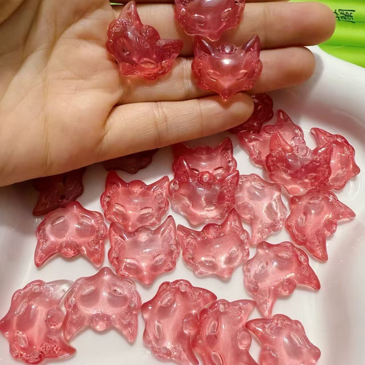 琉璃狐狸手串配件 狐狸面具diy饰品项链首饰项链详情图9