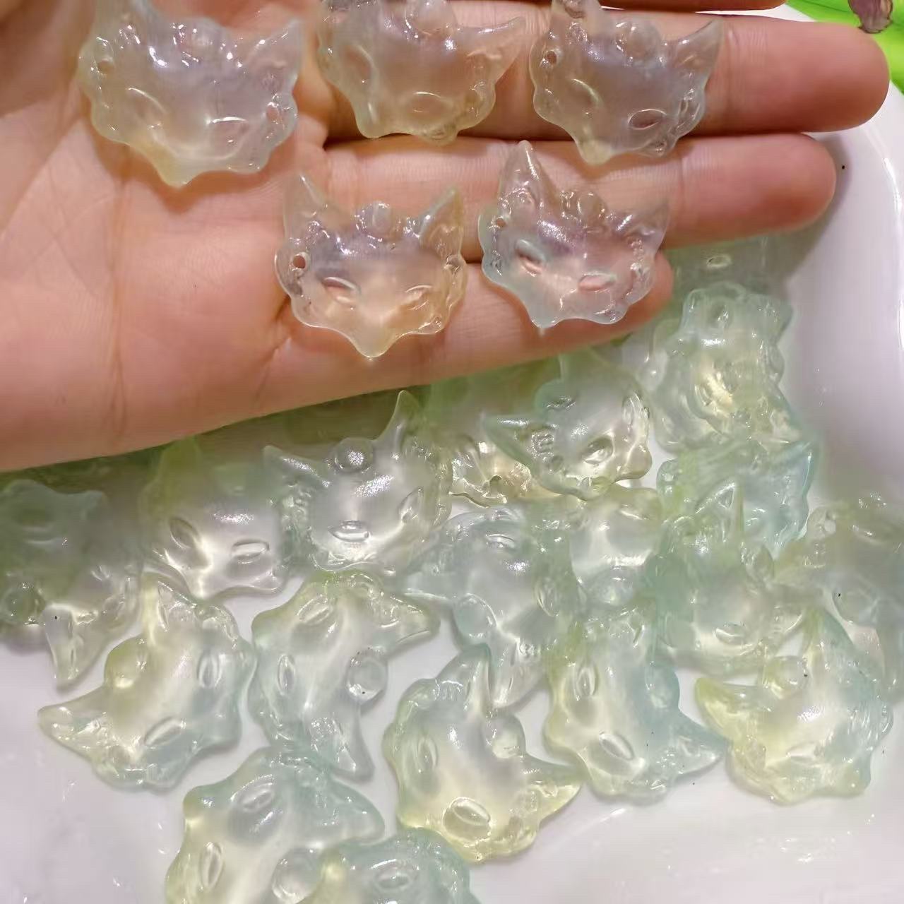 琉璃狐狸手串配件 狐狸面具diy饰品项链首饰项链细节图