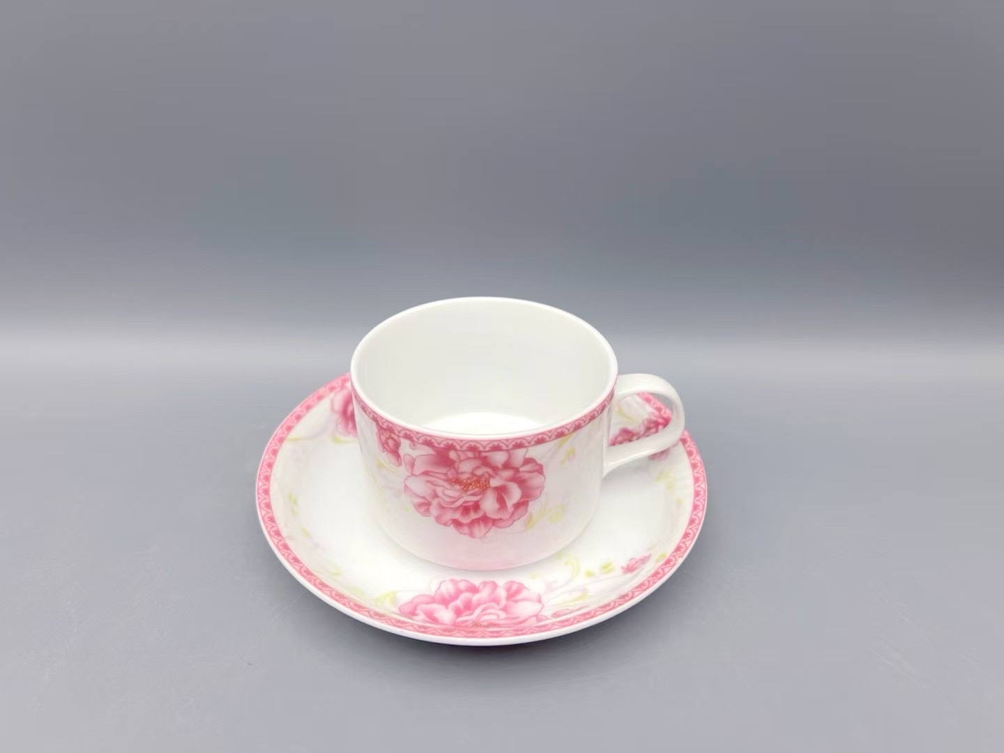 方圆陶瓷青花瓷碎花系列咖啡杯碟详情图5