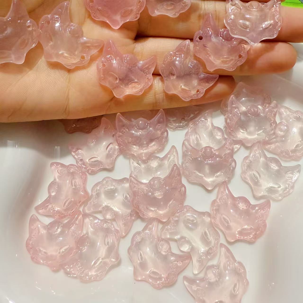 琉璃狐狸手串配件 狐狸面具diy饰品项链首饰项链产品图