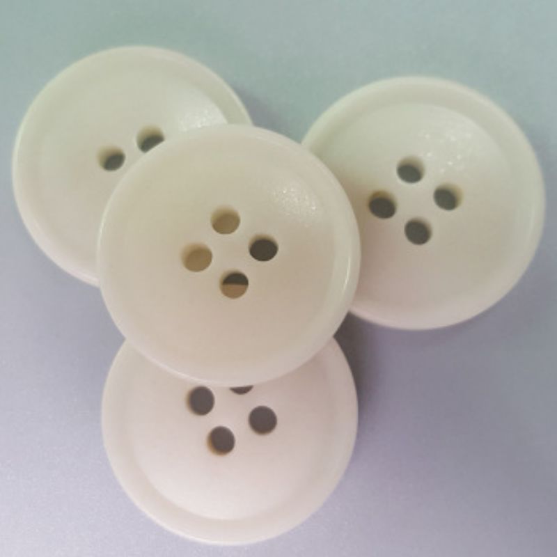 树脂纽扣环保黑白四眼宽边细边制服扣子二眼透明衬衫扣厂家直销细节图