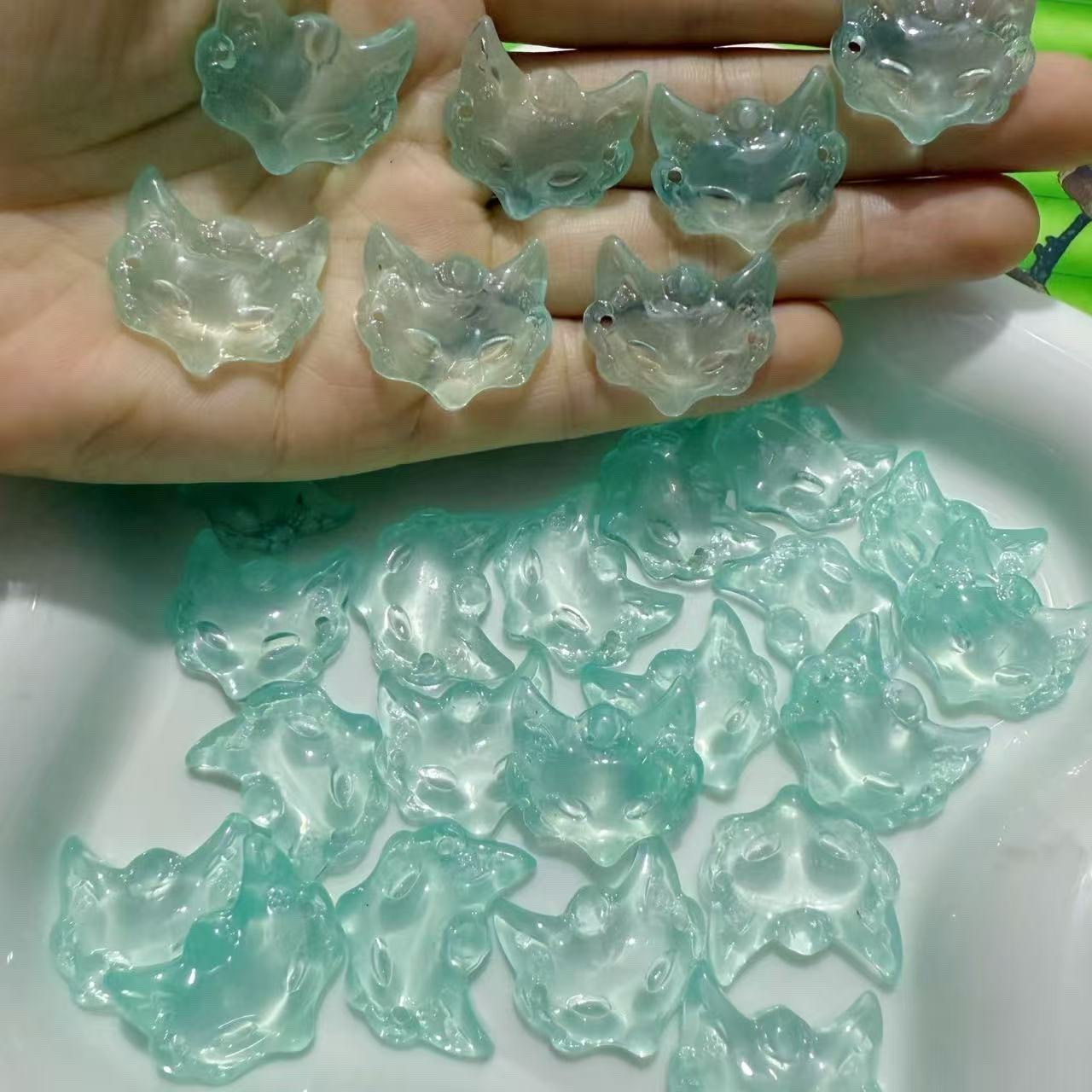 琉璃狐狸手串配件 狐狸面具diy饰品项链首饰项链详情图8