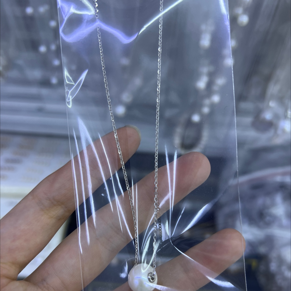 轻奢复古新中式平安锁天然珍珠贝母手链女国风设计师小众手环手饰详情图1