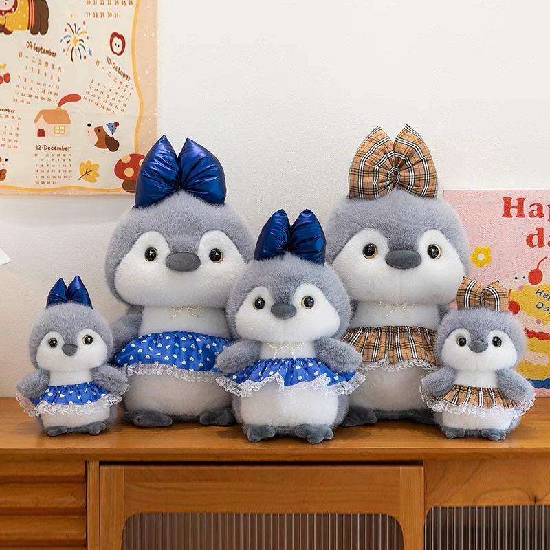Cute penguin plush toy, princess dress, ocean doll, soothing sleeping pillow, Rag Doll, children's gift details Picture
