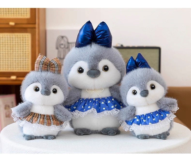 Cute penguin plush toy, princess dress, ocean doll, soothing sleeping pillow, Rag Doll, children's gift detail image 7