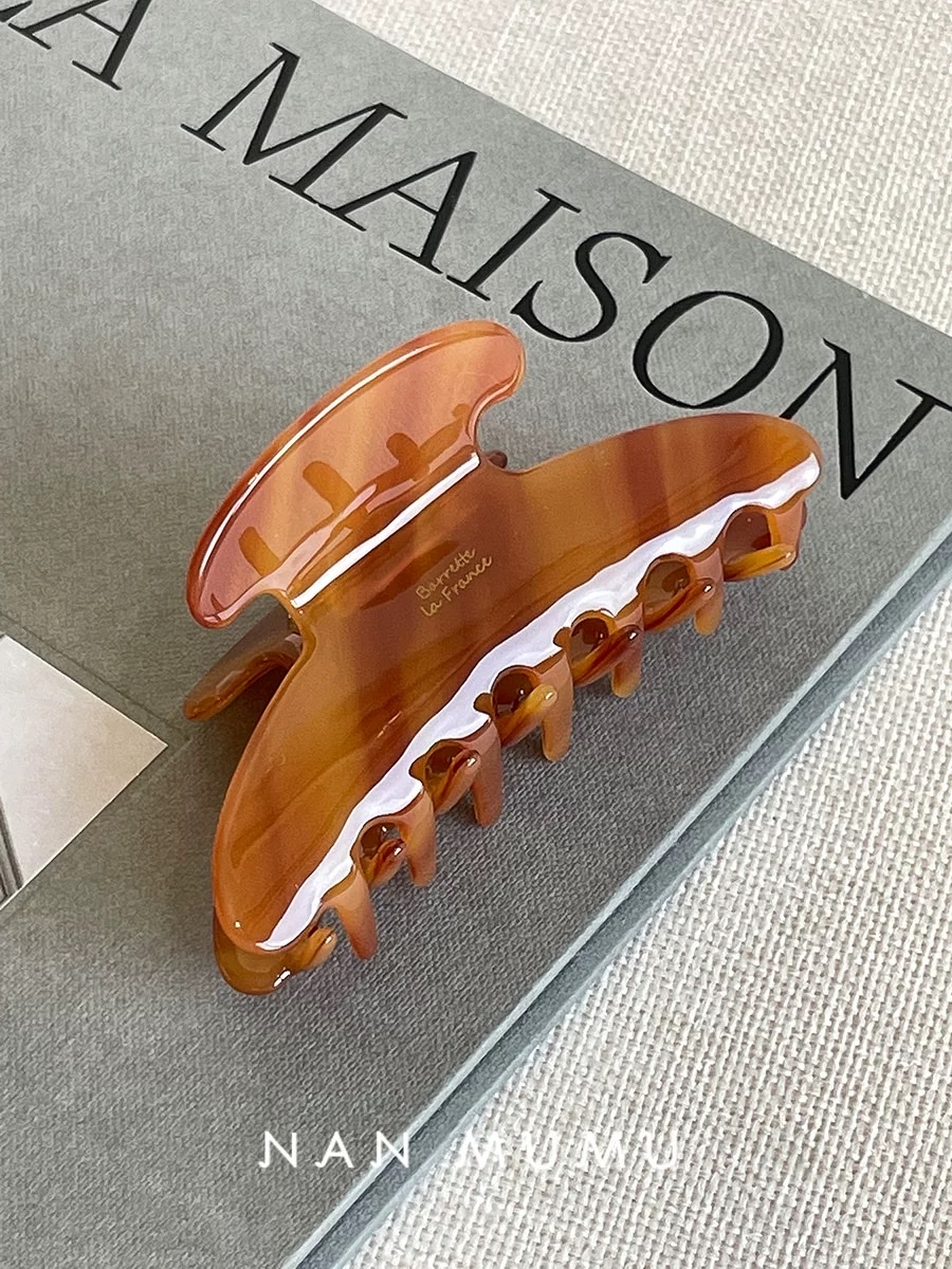 Water diamond BB clip, oil drip grab clip, five-pointed star acrylic 0.8 elastic thread hair clip, hair accessory, hair accessory Specification image