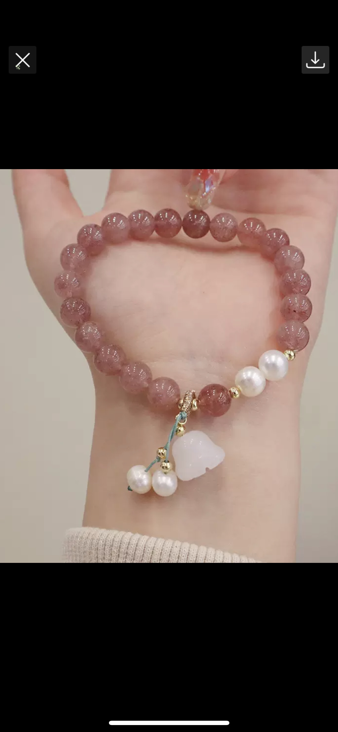 水晶手链手串女款时尚饰品手链手串水晶手串手饰品简约百搭潮流款