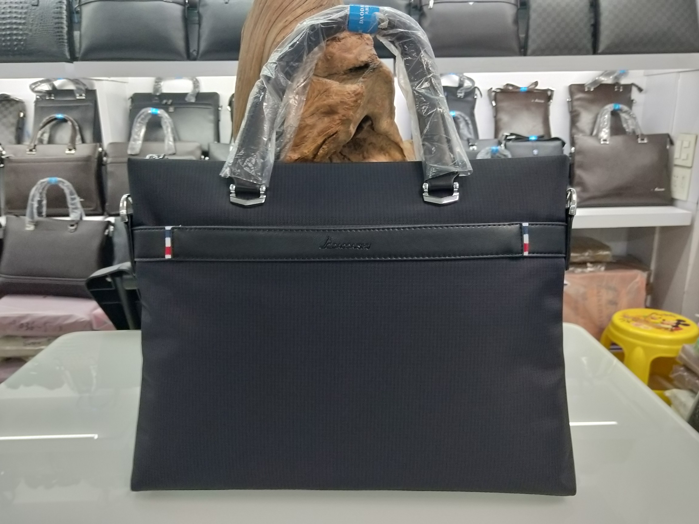 男士手提包植鞣皮手提大容量功能多商务公文包时尚