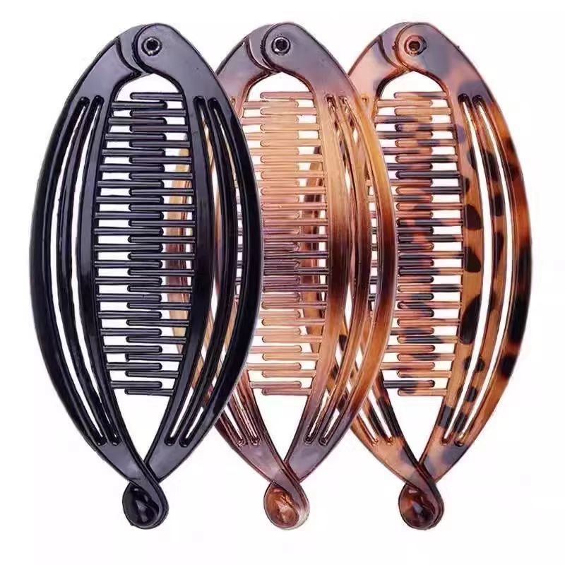 Large-sized, voluminous banana clips, 2024 new high-end twist clips, ponytail clips, vertical clips, updo hair clips, hair bands, headbands details Picture