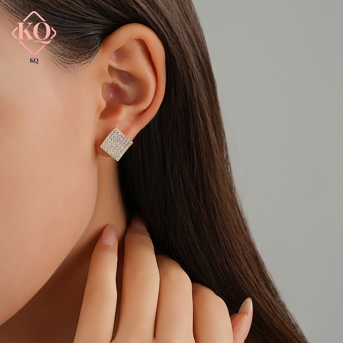 饰品锆石耳环时尚气质百搭