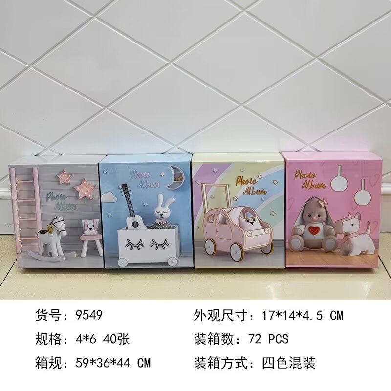 Polaroid children's photo album, Russian matte transparent photo album record book, multiple optional family photo organization products, children's record, Polaroid photo album, Russian photo album, matte transparent photo album, children's record Item Picture