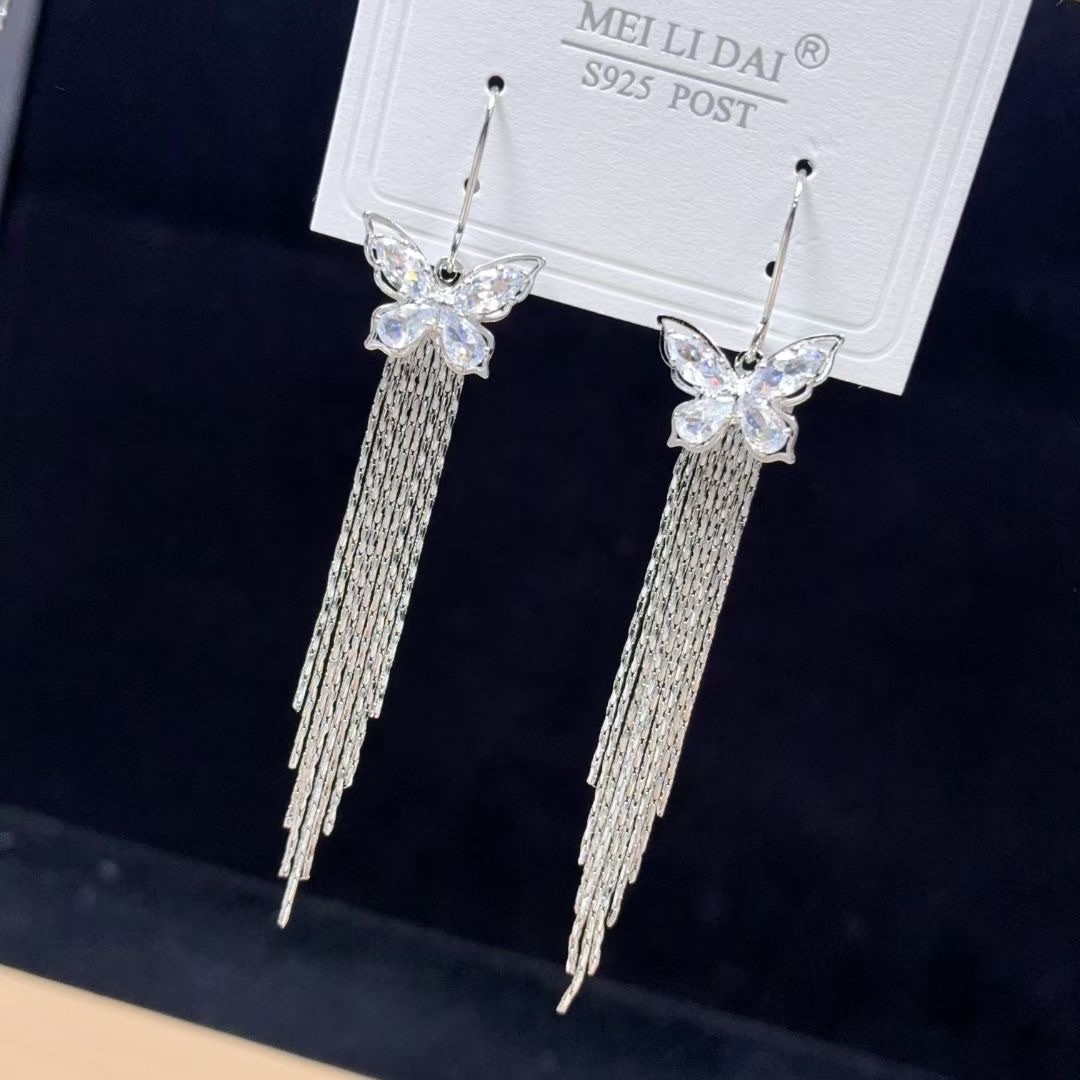 好是耳环流苏耳饰闪亮款简约耳钉女气质百搭耳饰品时尚耳钉饰品礼物精美