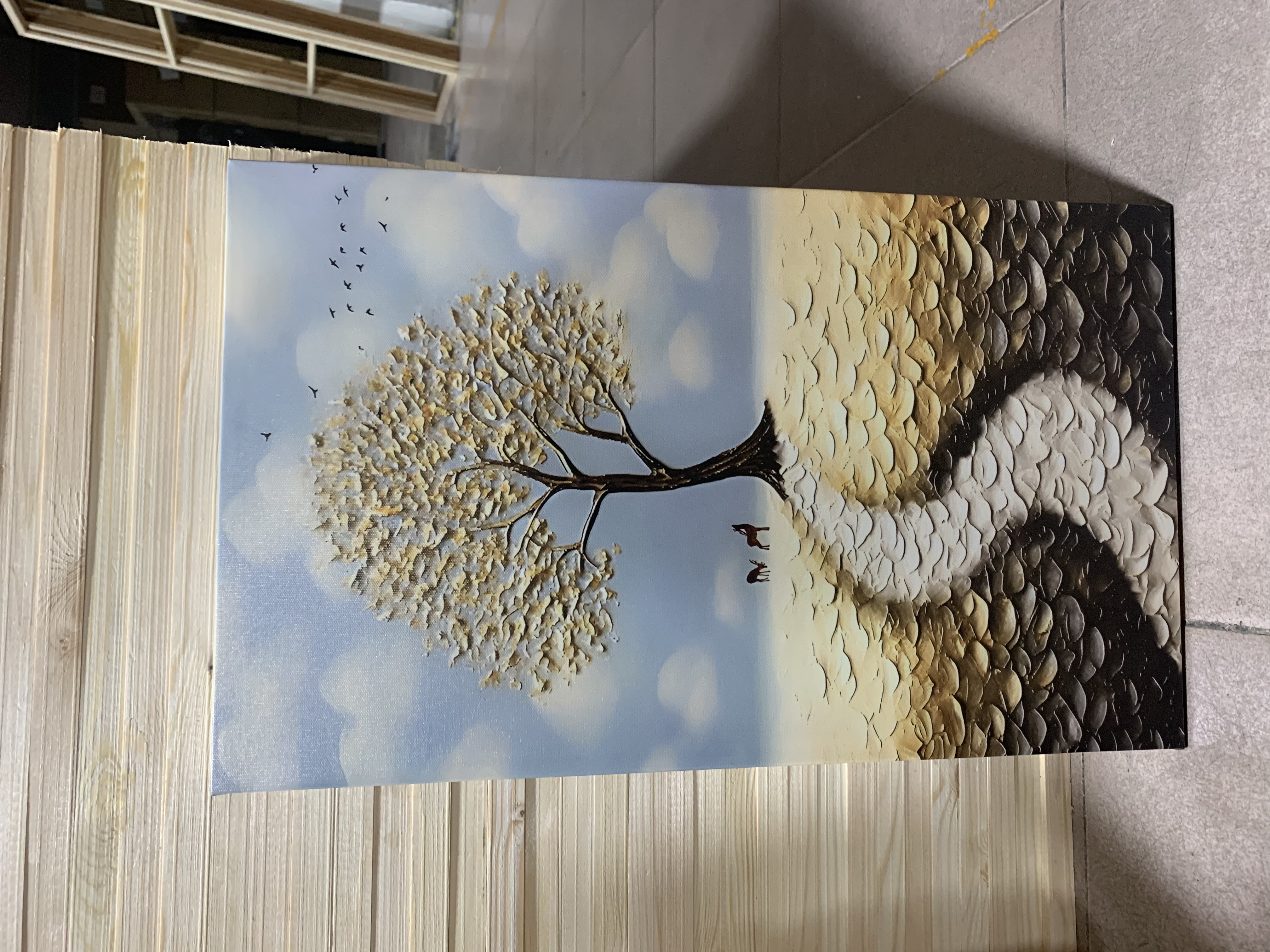 家装装饰画加笔油画带框挂画现代