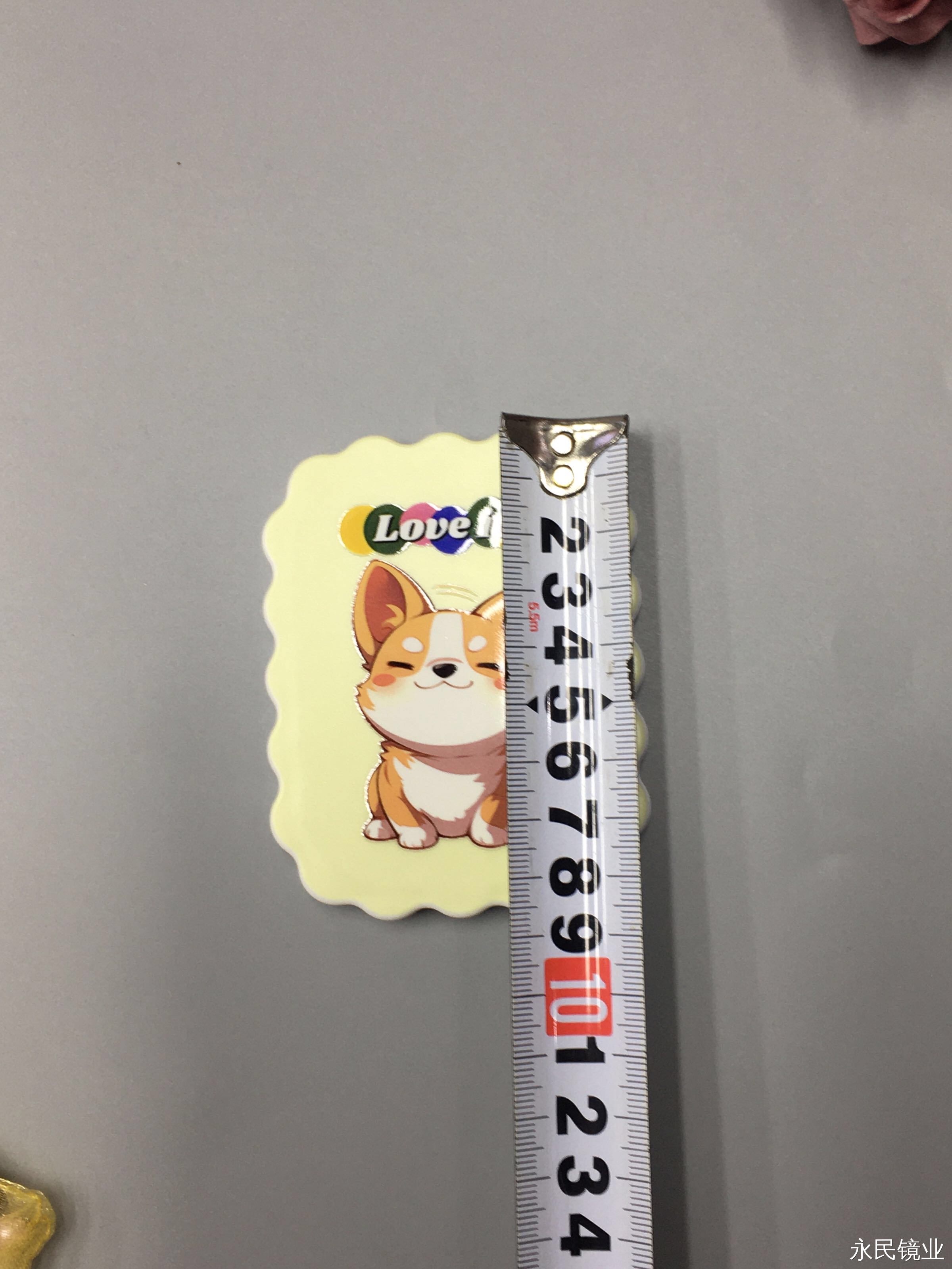 镜子/镜梳/小镜子/LED化妆镜/防碎镜子白底实物图