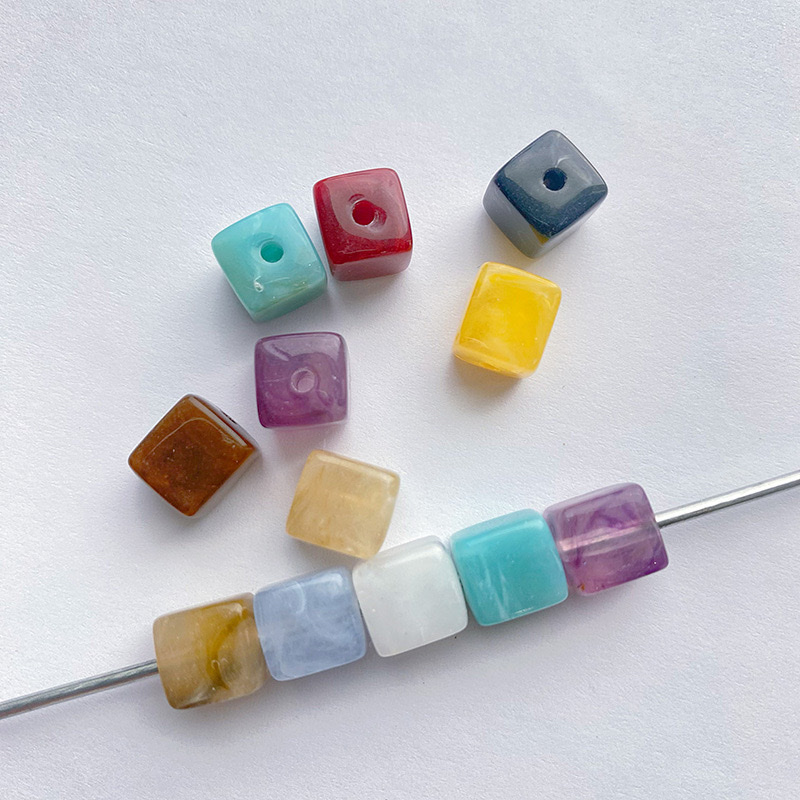 Beads, pearls, glass, loose beads, DIY handcrafted accessory materials, multi-color mixed and matched decorative items, matching beads, acrylic beads detail image 5