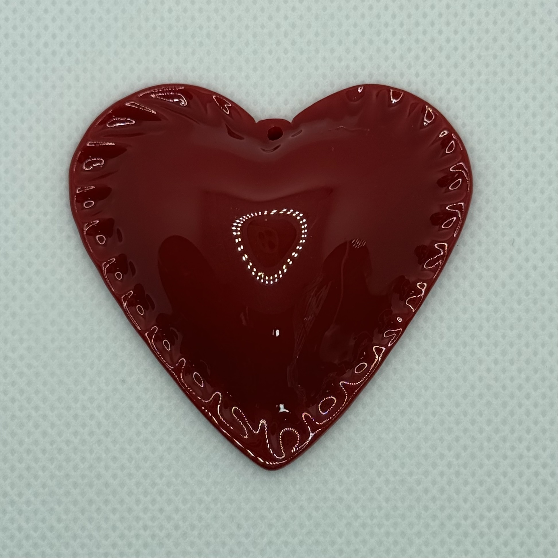 Large heart-shaped earrings/pendant acrylic three-dimensional earrings accessories