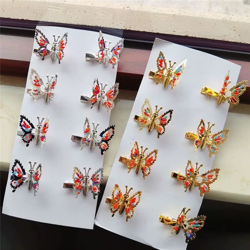 Moving butterfly wings, girls' internet-famous hair accessory, children's side hair clip, side girl, children's bangs clip detail image 5