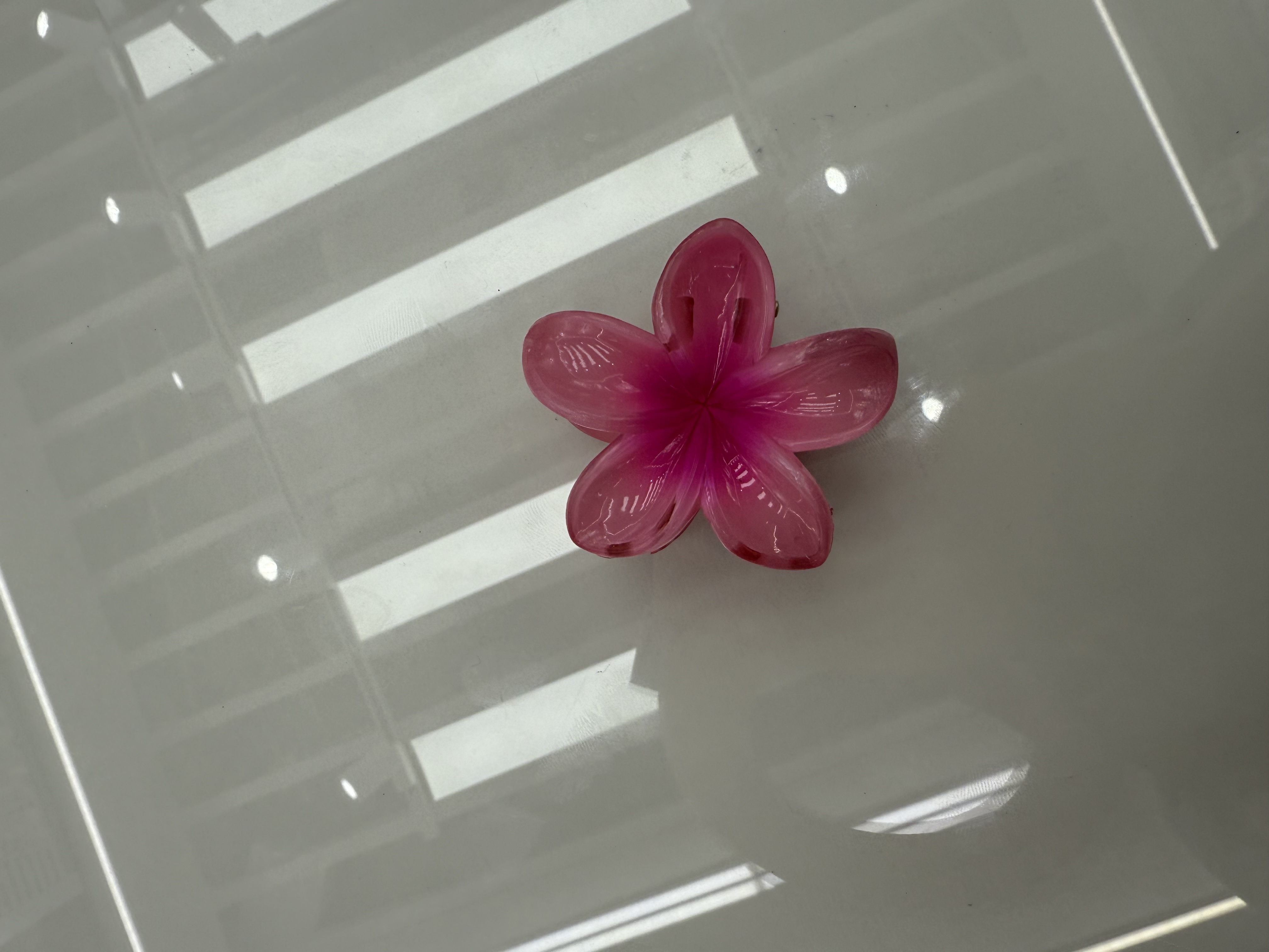 鸡蛋花抓夹~夏季沙滩出游拍照花朵夹子ins鲨鱼夹欧美辣妹半扎发夹