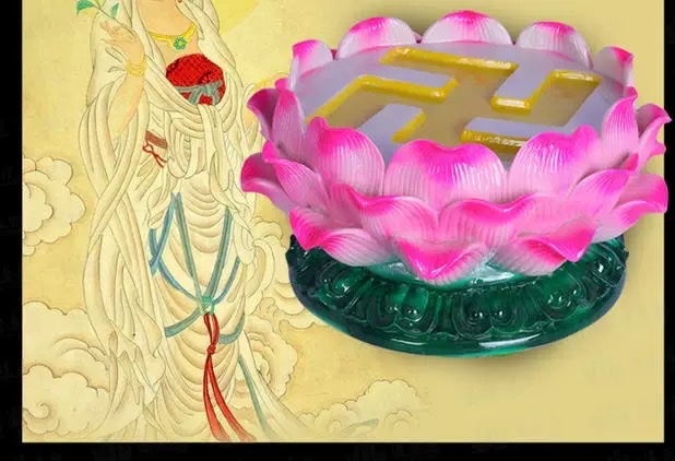 Butter lamp base, lamp stand, seven-hole lamp plate, nine-star candlestick, Buddha offering lotus lamp cup, Buddha offering candlestick cup decoration, flame-retardant lamp base, swastika butter lamp candlestick, lotus candlestick, lotus 7-hole lamp base, butter candlestick stand Item Picture