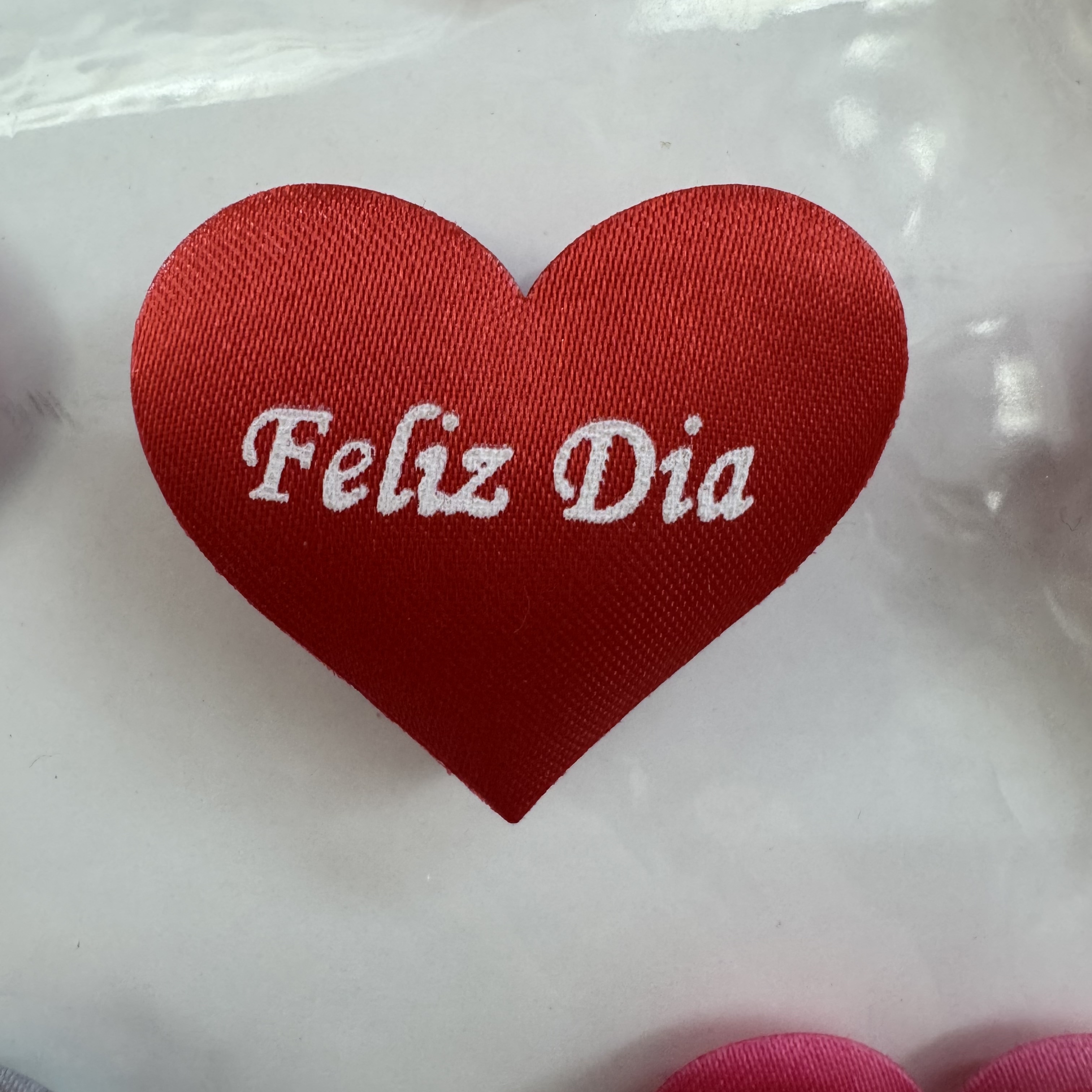 定制3.5公分光边桃心印字卡片手工DIY装饰礼品创意个性定制款，可来样定制细节图