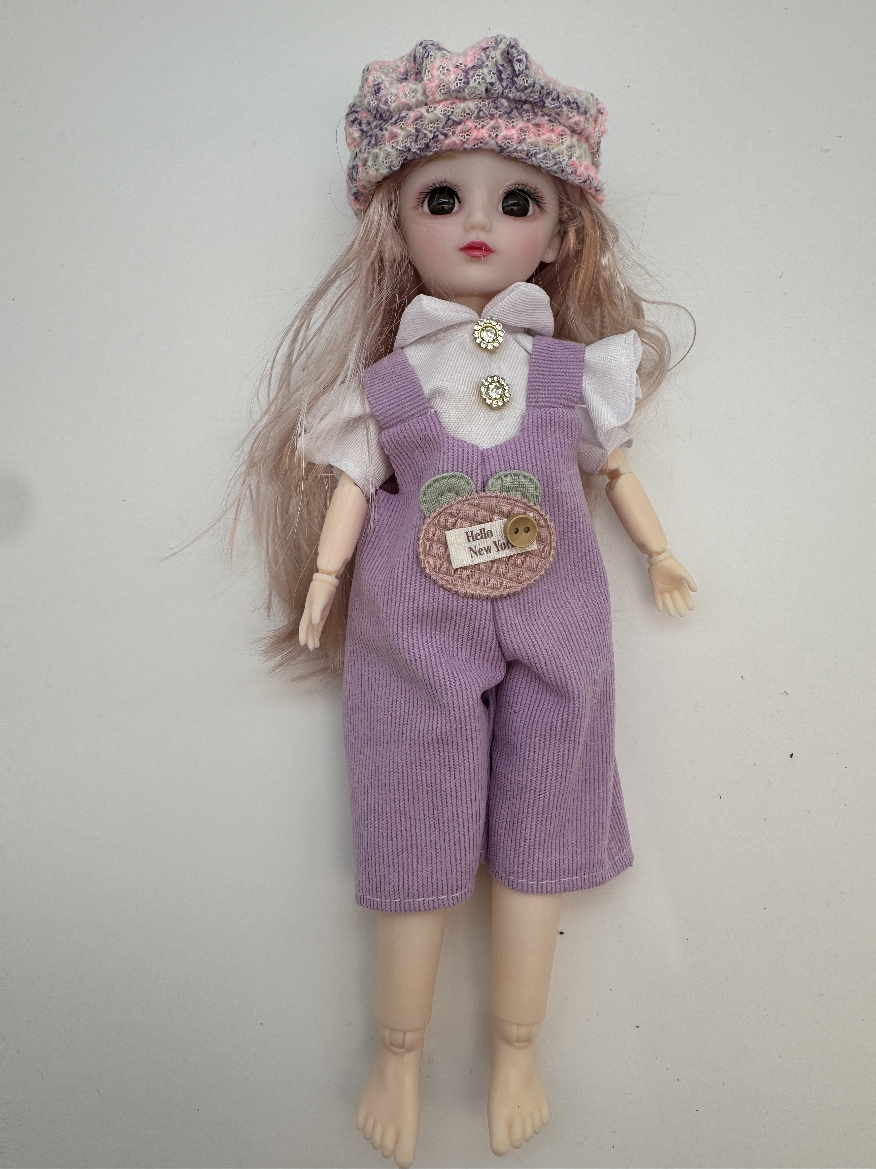 活动关节十二寸娃娃 盒装 礼盒包装 玻璃眼睛1