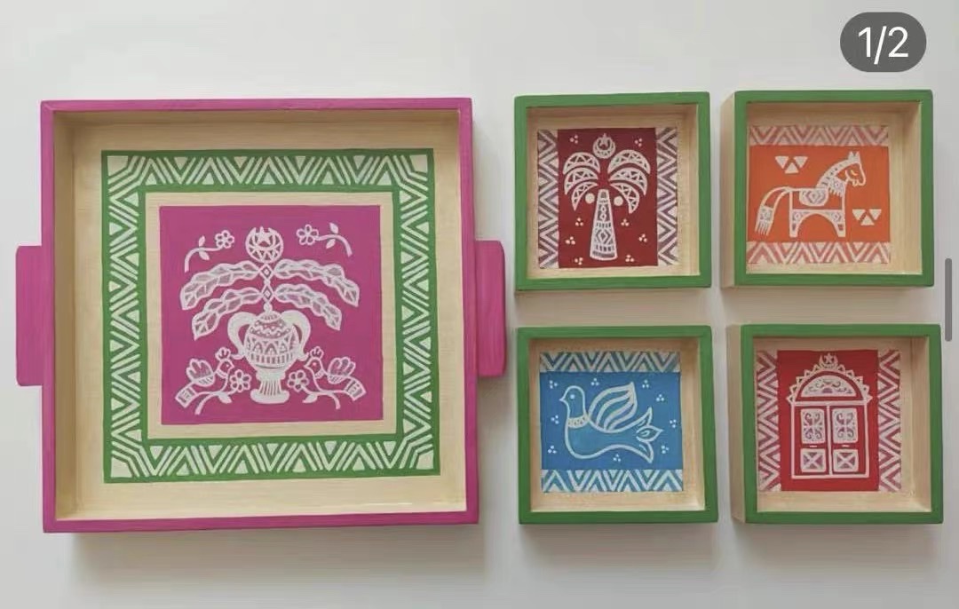 沉香手饰金丝楠木据木圈胡桃木耗品盒多功能收纳饰品盒手工精致礼品木质托盘中东