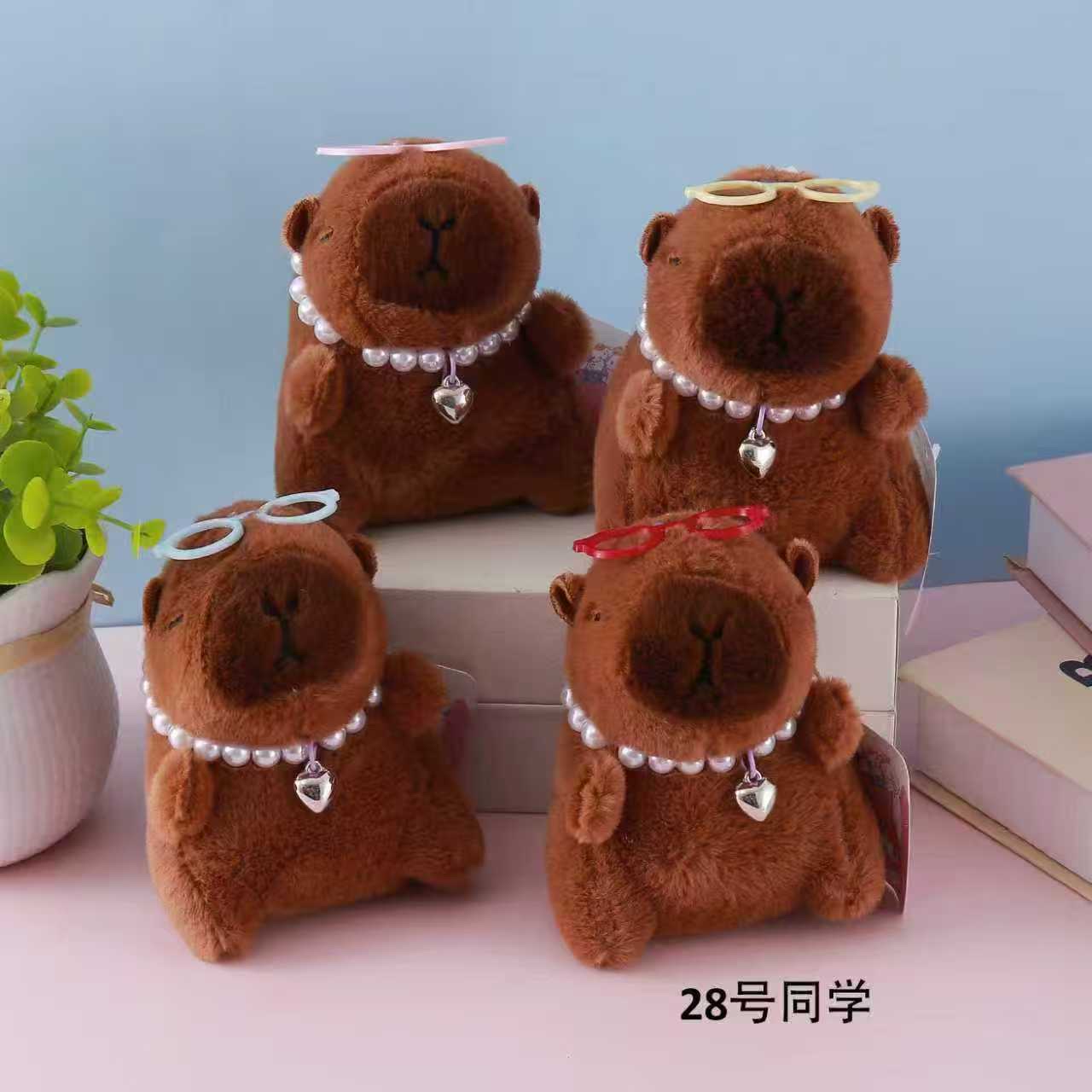 獭兔毛球钥匙扣饰品钥匙扣配件可爱卡通挂件礼品卡通时尚钥匙扣配件