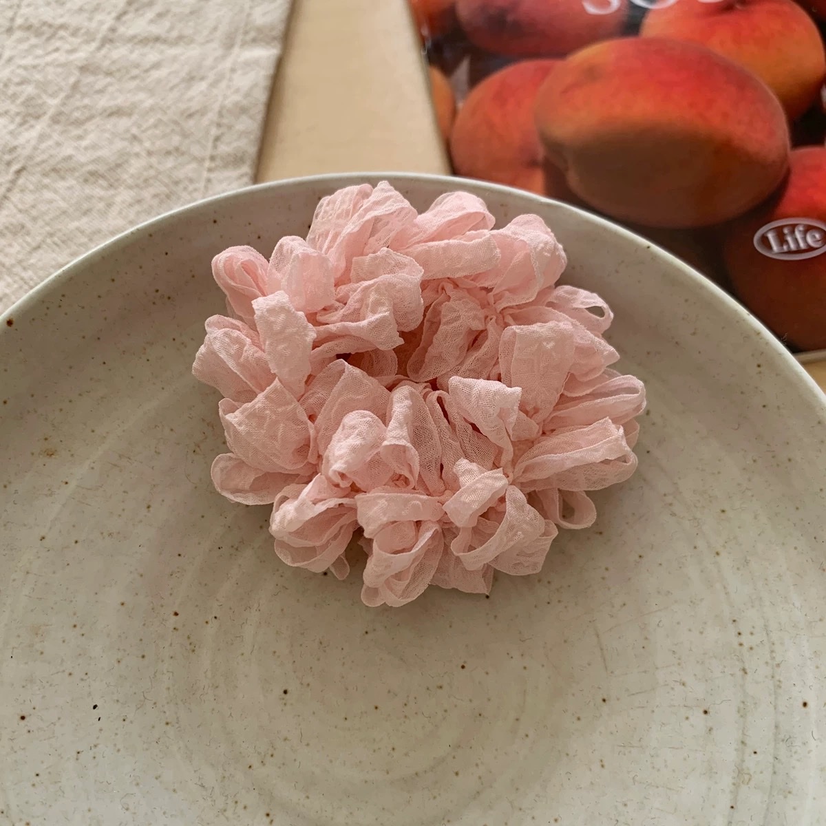 Super fairy mesh lace bubble towel, hair tie, sweet girl's hair tie, hair band, hair tie, double ponytail hair tie, hair accessory detail image 3