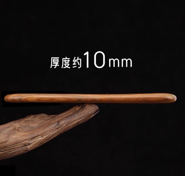 绿檀木梳子粗齿家用女士天然檀香木防静电大齿梳长柄宽齿卷脱发梳详情图4