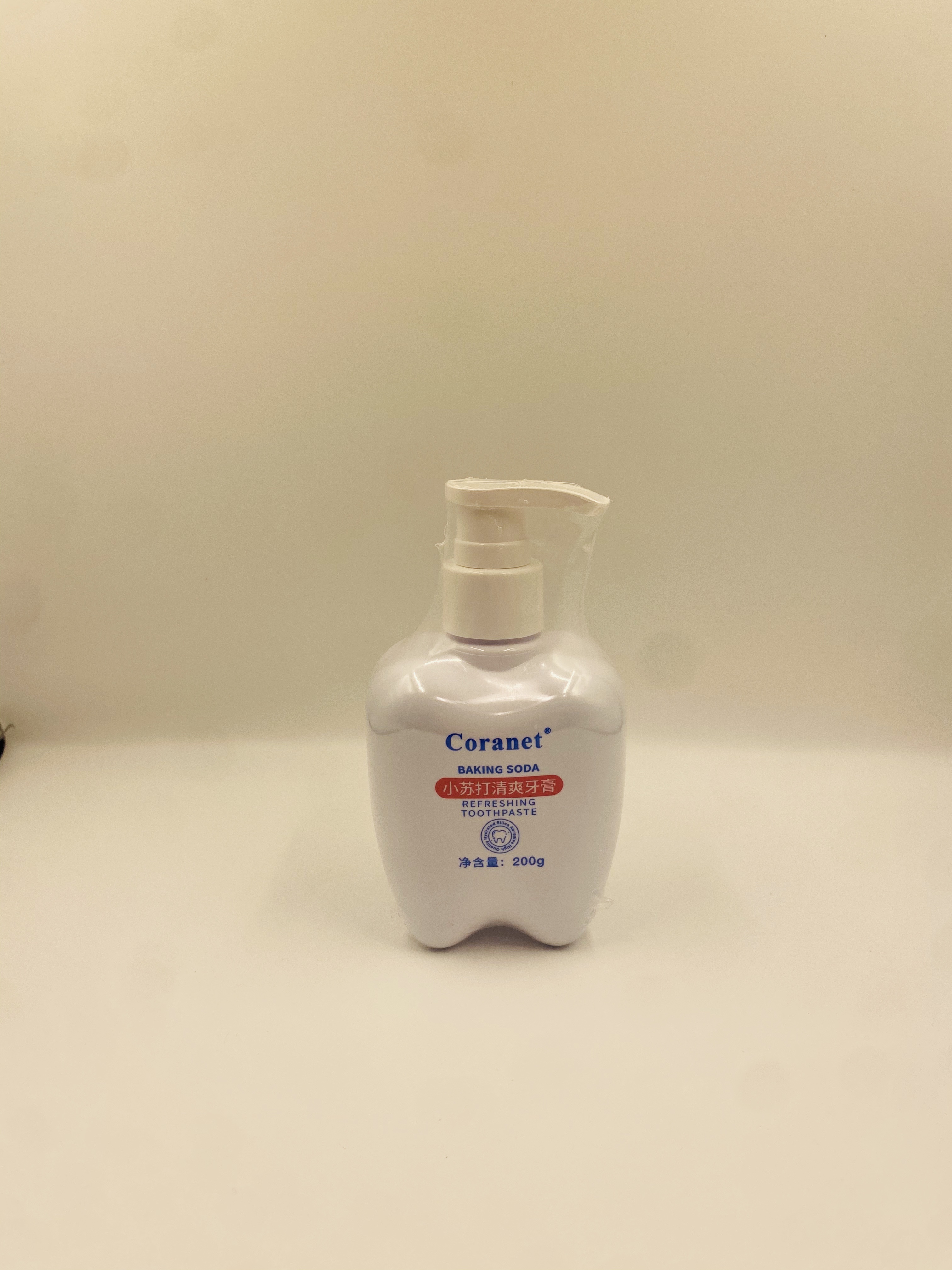 小苏打清爽牙膏按压立式清新口气护龈亮白牙齿中文版200克牙膏

牙膏牙膏