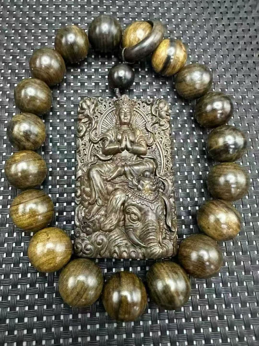 沉香手饰沉香金丝楠木观音手川木头好料老料2026新款手串