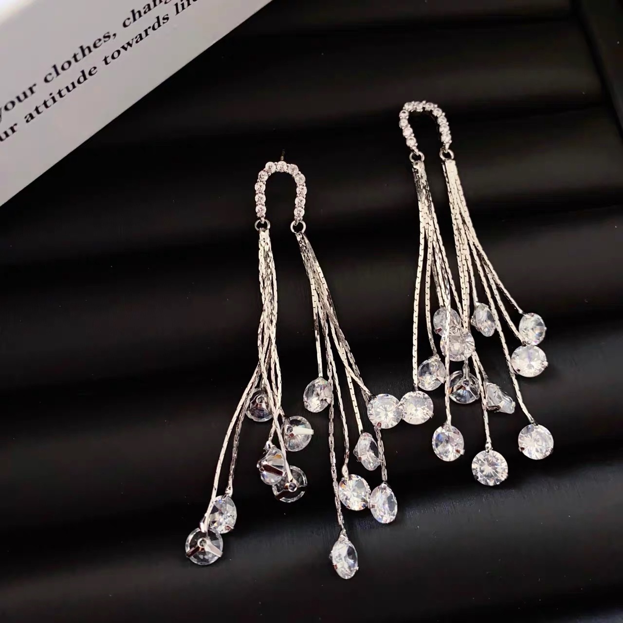 饰品耳饰珍珠耳环烧焊锆石耳环简约气质百搭女款时尚耳坠