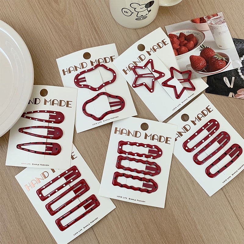 Children's hair clips, grippers, oil-dripping acetic acid hair accessories, hair ornaments, hair clips, cute and simple hair accessories, hair clips, hair accessories, children's hair clips, decorative hair clips, oil-dripping children's hair clips