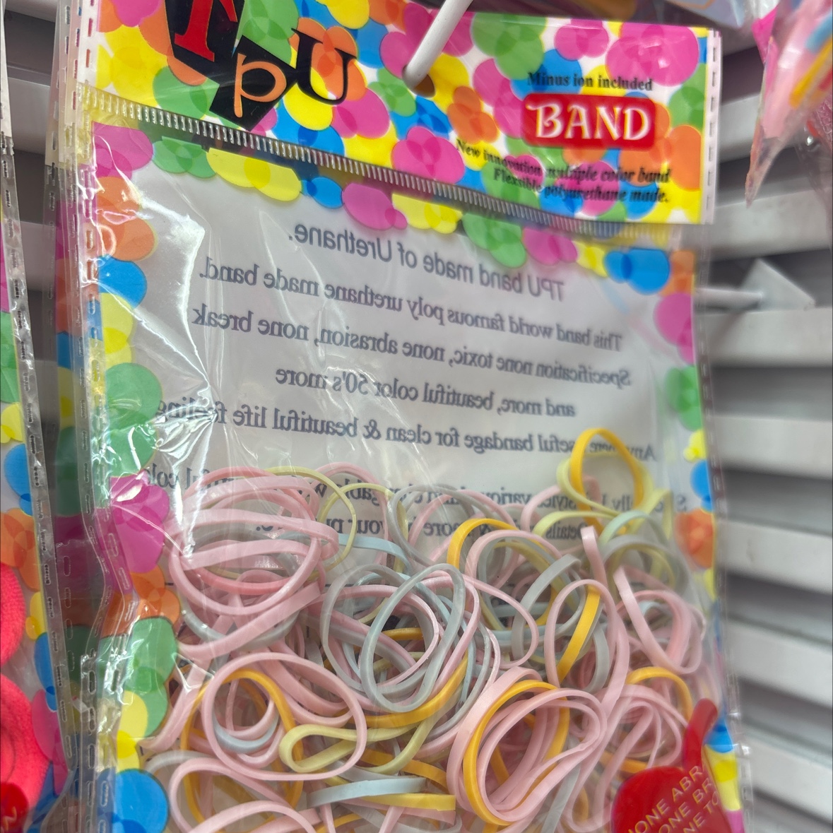 儿童白色橡皮筋小号可爱牛皮筋弹性皮筋皮筋发饰用品皮筋袋装一次性产品图