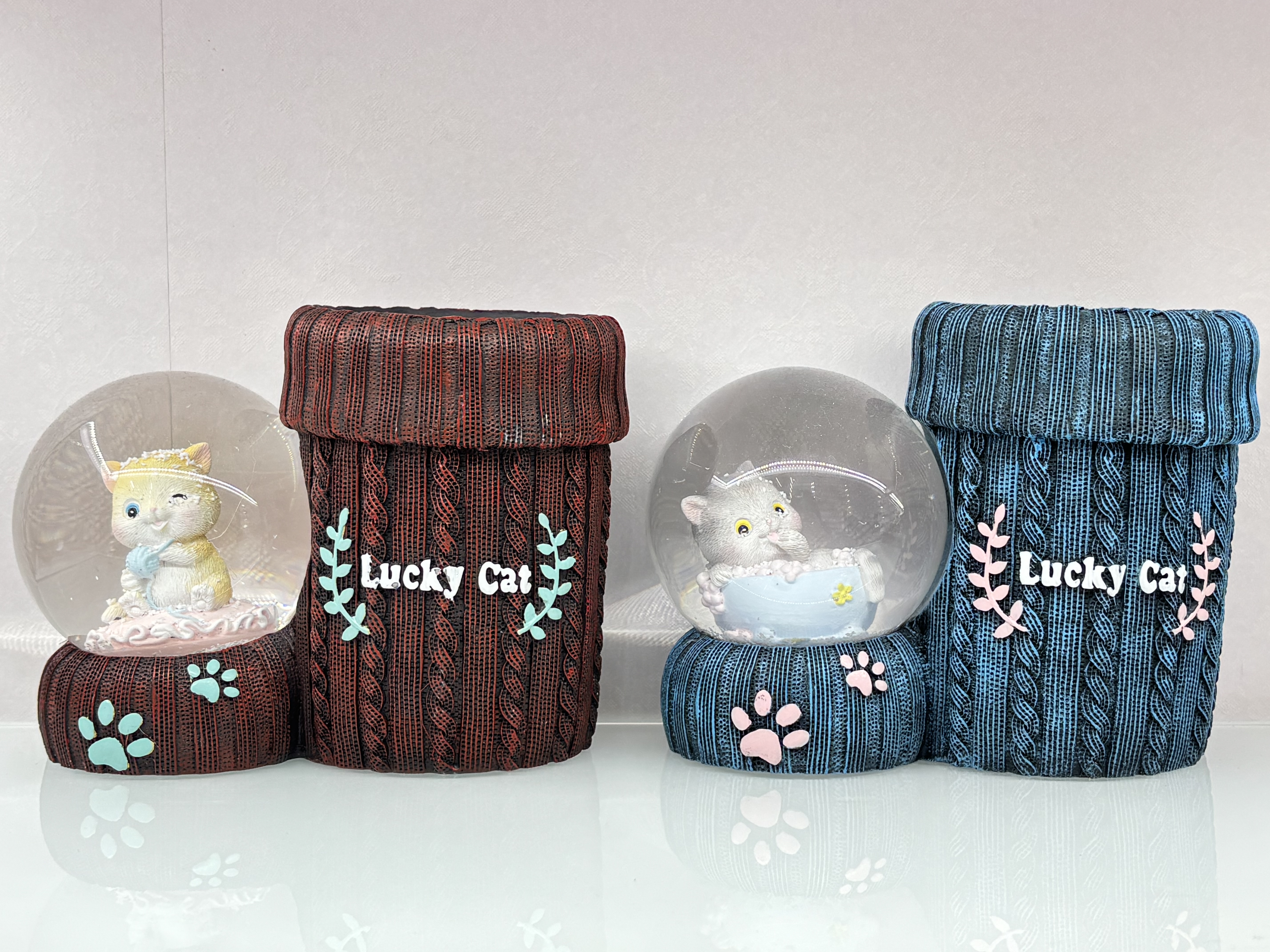 猫咪树脂水晶球复古风格可爱儿童节水晶球节日送礼好物人物文创