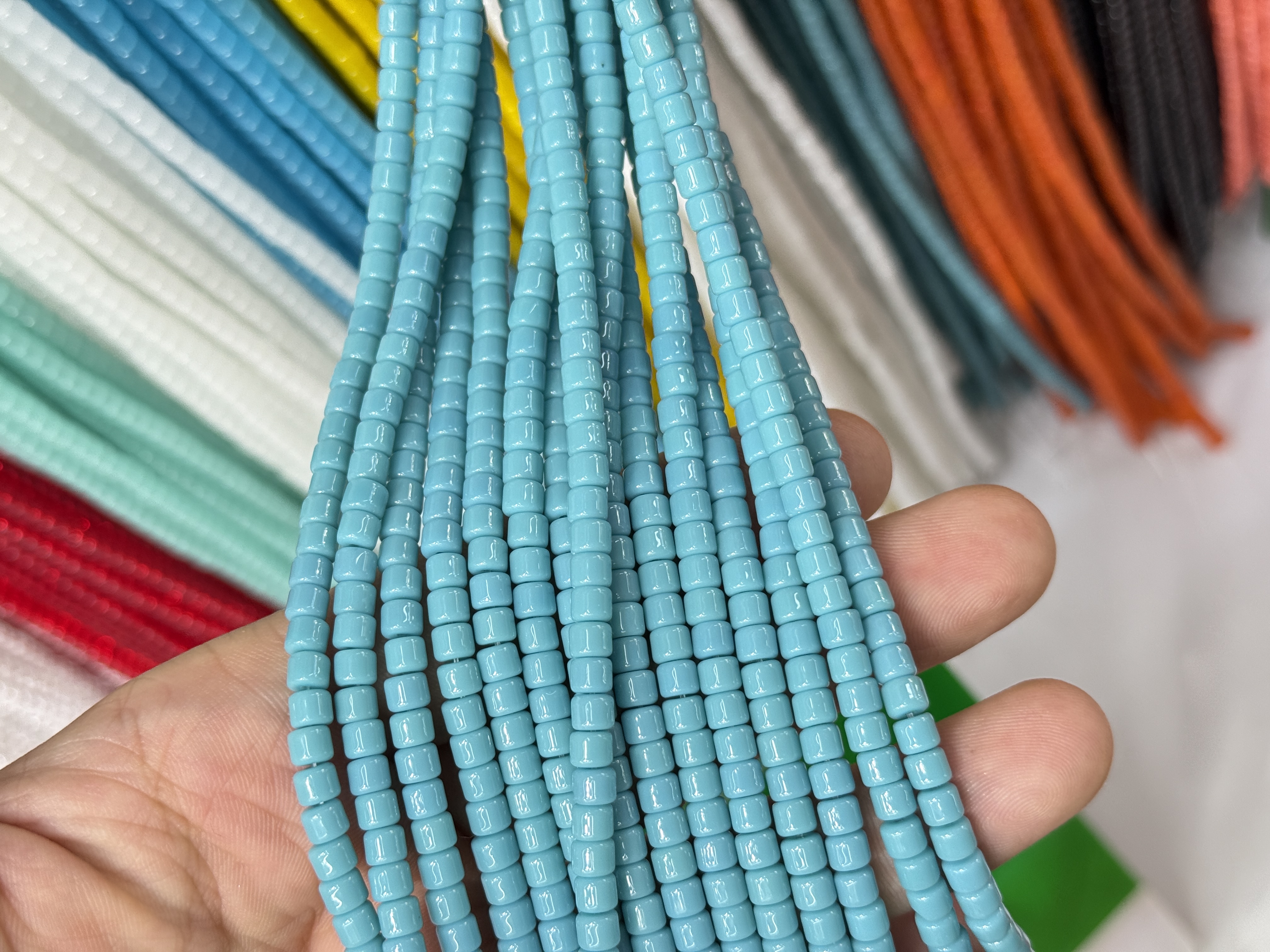 珠子珍珠琉璃珠串散珠手工DIY饰品配件多彩时尚装饰材料