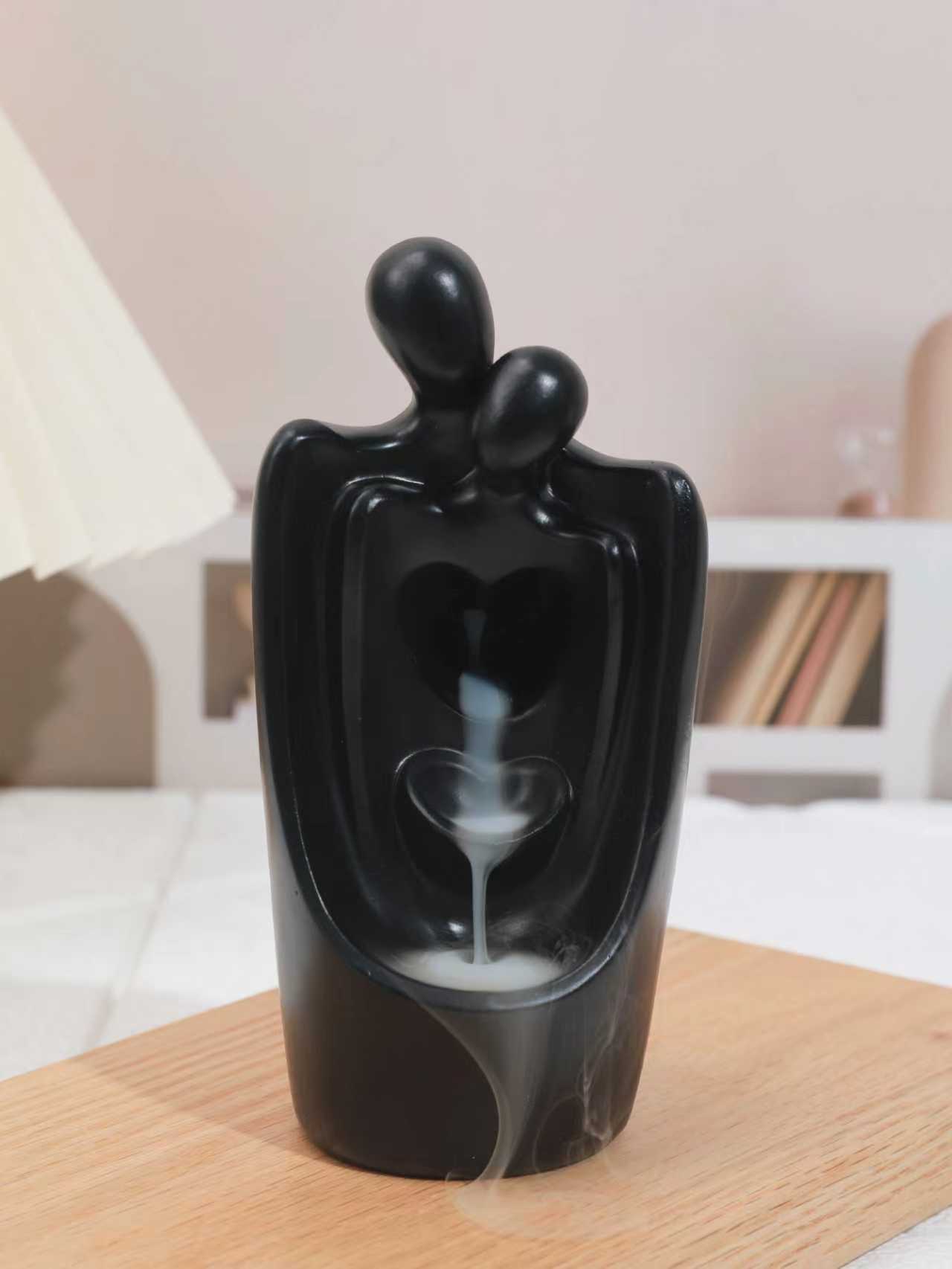 萌粒树脂香炉树脂鱼尾人物文创DIY手工创意香薰摆件装饰礼品树脂香炉产品图